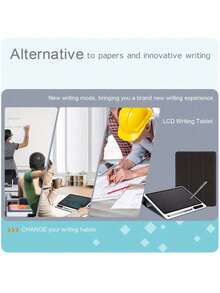 INNoreBoard Portable LCD Electronic Notebook With Protective Case - Reusable Handwriting Tablet, CR2025 Battery-Powered, Black & Rose Red, Home Office School Note Board, Christmas Gift, Notetaking Device, Modern Tablet, Batteryoperated Device, Digital Notepad, Durable Writing Surface, Gift For Professionals - Black - View 7