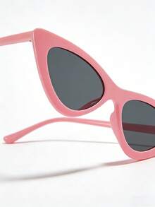 1 Pair Small Triangular Cat-Eye Fashion Glasses For Girls - Multicolor - View 4