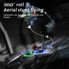 TOKQI Wireless Remote Control Drone, Fighter Toy Quadcopter With Durable Lights And Hovering Function, Equipped With Protective Frame, Adjustable Speed, Optical Flow Hovering, Headless Mode, One-Key 360° Flip, Easy For Beginners, Perfect Gift For Holidays - Multicolor - View 5