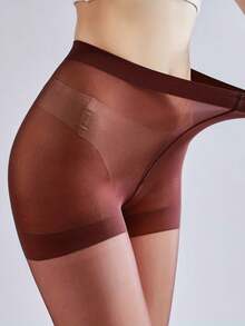 1 đôi quần legging nữ màu đỏ tía mềm mại, kiểu dáng tối giản, màu trơn, phù hợp để mặc hàng ngày. - Màu Đỏ Sâu - Xem 2