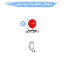 31pcs/73pcs/139pcs Red Balloons Decoration Set, Includes 5inch, 10inch, 12inch, 18inch Balloons, Suitable For Valentine's Day Party, Birthday Party, Wedding Party