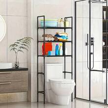 Black 4-Tier Over-The-Toilet Storage Shelf – Bathroom Organizing Rack For Small Spaces - 黑色 - 查看 8