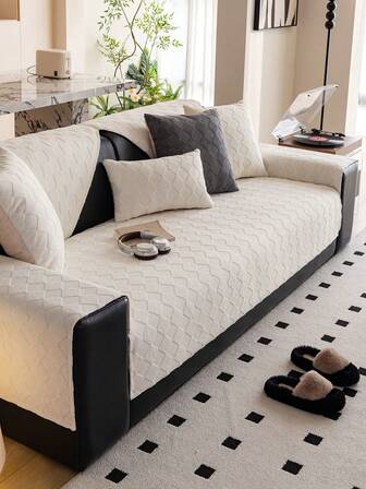 1pc Bohemian Style Sofa Cushion Cover, All Season Sofa Slipcover, Pet Friendly Anti-Scratch Sofa Seat Pad, Machine Washable Home Decor Suitable For L-Shaped Sectional, Loveseat, And 3-Seater Sofa (Sold Separately)