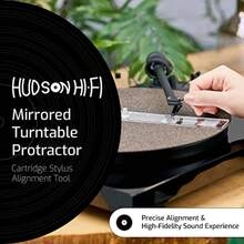 Hudson Hi-Fi Protractores y VTA Mirrored v2 Protractor - Negrooplateado - Ver 2