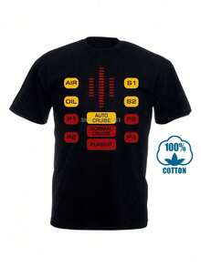 Camiseta Kitt Knight Rider TV Hasselhoff Años 80 Cita Divertida Geek Cars Kit - Negro - Ver 6