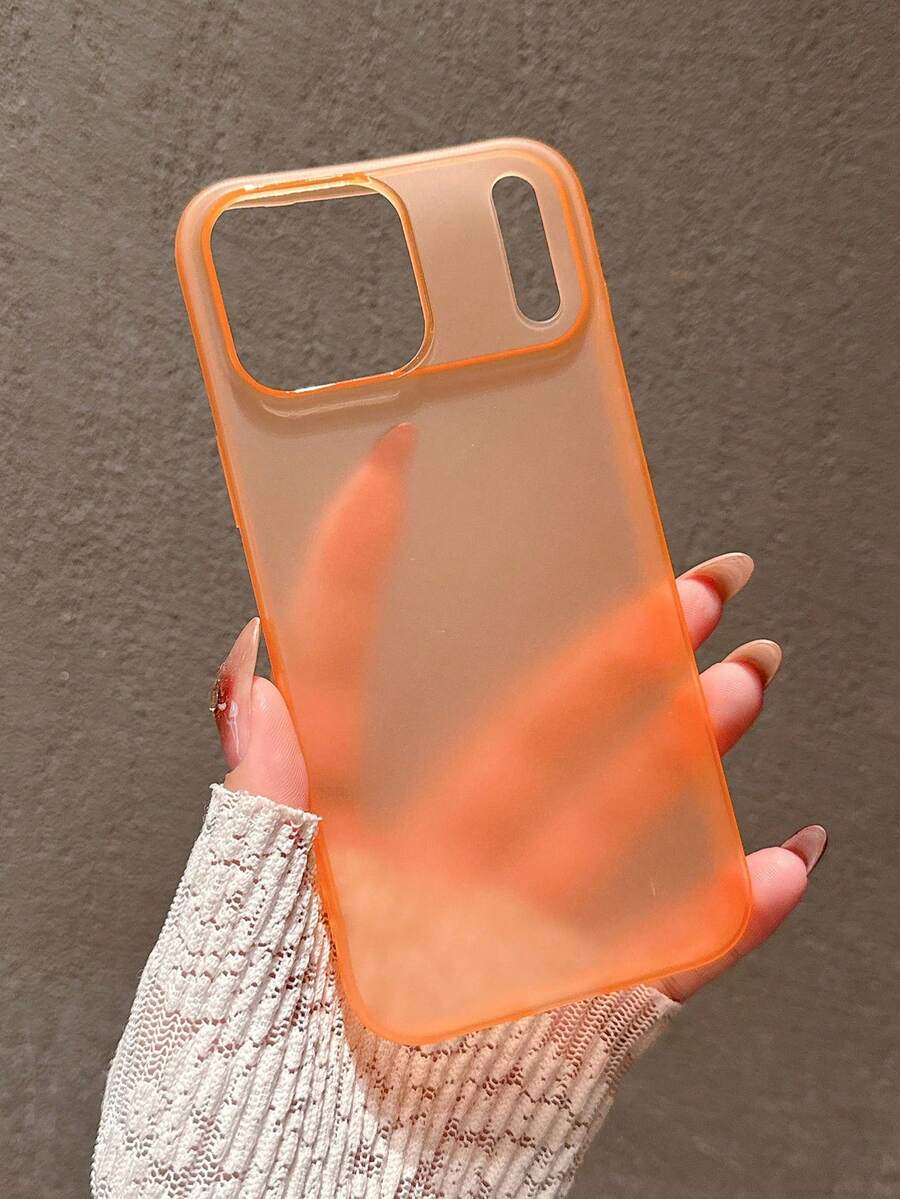 超轻哑光橙色手机壳，兼容 17 Pro Max/17 Pro/17、16 Pro Max/16/16 Pro/16 Plus、15/15 Pro Max/15 Pro/15 Plus、11、12、13、14 Pro Max、12 Pro、12 Pro Max、13 Pro、13 Pro Max、14 Pro、14 Pro Max、14 Plus，软壳材质，防滑性能极佳。