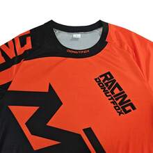 Kaos Pria DONUTFOX, Jersey Sepeda Lengan Panjang untuk Sepeda Motor Off-Road, Sepeda Gunung Downhill, Sepeda Motor & Sepeda, ATV 2025 Olahraga - Jeruk - View 3