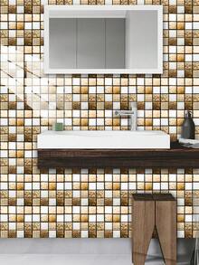 1/100 miếng dán gạch mosaic 3D PVC, giấy dán tường mosaic tự dính, chống ẩm, chống dầu, dễ lau chùi, thích hợp trang trí phòng khách, phòng ngủ, nhà bếp, phòng tắm, văn phòng, dùng để trang trí nhà cửa, làm mới không gian sống, làm quà tặng trang trí nhà cửa, quà sinh nhật, quà tốt nghiệp. - Nhiều màu - Xem 5