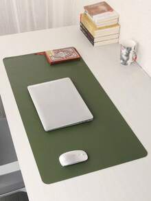60cm X 30cm PU Leather Desk Mat, Non-Slip Mouse Pad, Waterproof Writing Pad, Suitable For Office & Home, Blue/Pink - Multicolor - View 10