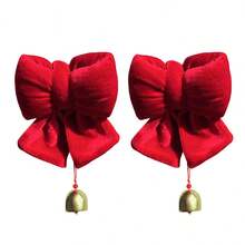 2 alzapaños para cortina de San Valentín con forma de corazón, lazo y campana, para el hogar, la sala de estar y el dormitorio. - Multicolor - Ver 5