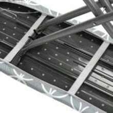 Epica - Funda y almohadilla para tabla de planchar tamaño estándar de 15 x 54 pulgadas revestimiento reflectante de calor resistente a las quemaduras y manchas con círculos grises - Crculosgrises - Ver 6