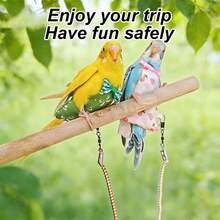 1pc Elastic Ultralight Bird Release Leash, Bird Diaper, Parrot Harness Leash, Parrot Walking Leash, Parrot Clothing, Suitable For Cockatiel, Timneh African Grey, Sun Conure And Other Parrots