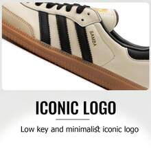 女士 SAMBA OG W Adidas Originals 运动鞋，低帮系带，轻便耐穿，皮革鞋面，休闲日常鞋，ID0478 - ID0478 - 查看 5