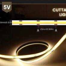 LQHZMYY 1pc USB-COB LED Light Strip With Gesture Control And Dimmable Lighting - Self-Adhesive Flexible White Light Bar For Cabinet, Under Cabinet, Bathroom, Closet - Easy Install Sensor Light (DC5V USB Input), Suitable For Daily Use And Holiday Lighting Such As Christmas, Halloween - 彩色 - 查看 5