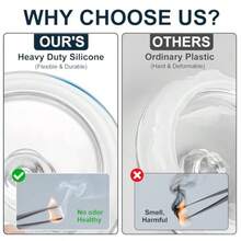 Paquete de 2 tarros de galletas tarro de vidrio de 1 galón con tapas herméticas tarro grande de boca ancha para cocina despensa y lavandería juegos de recipientes de boticario de vidrio - Por supuesto - Ver 2