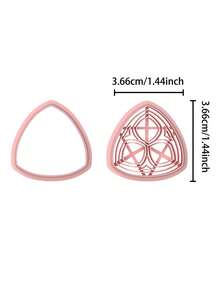 2个/10个哥特式窗户形状粘土切割器，用于制作聚合物粘土首饰框架的粘土切割器，教堂窗户聚合物粘土切割器，粘土耳环切割器 - 粉色 - 查看 17