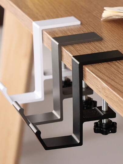 Gancio multifunzionale da fissare sotto la scrivania, regolabile per zaini, ombrelli e cuffie, progettato per le scrivanie delle scuole elementari, rastrelliera portaoggetti per il bordo della scrivania, facile installazione senza foratura, essenziale per il ritorno a scuola