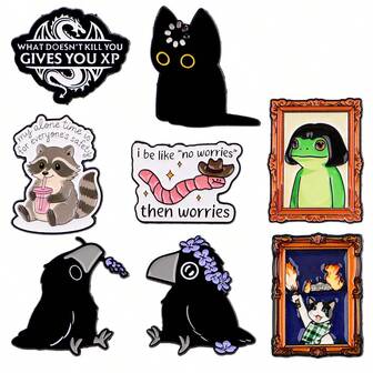 Insignias de esmalte lindas, alfileres de solapa, insignias para mochilas, broches de mujer, regalos de joyería, accesorios de moda