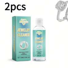 2pcs Professional Jewelry Cleaning Solution | Multi-Functional Jewelry Cleaner. Effectively Removes Rust And Oxidation, A Polishing Agent That Enhances The Shine Of Silver And Platinum Jewelry, A Gentle, , And Long-Lasting Cleaning Solution. - Green (2pcs) - View 8