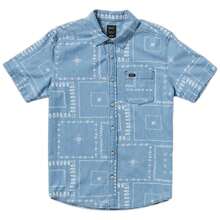 RVCA Shirt AVYWT00507-BLU For Man In Color Blue - الأزرق - مشاهدة 1