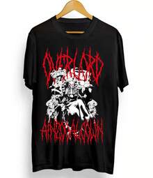 Overlord New Unisex T-Shirt Overlord Ainz Ooal Gown Anime Manga Graphic Tee Urban Vibes Men'S Casual T-Shirt Loose-Fit Round Neck Design With Stylish Print, Perfect For Daily Wear. - 黑色 - 查看 2