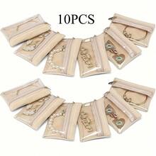 10件套女士首饰收纳包套装，旅行首饰卷 - 彩色 - 查看 9