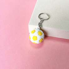 1/6 Peças Chaveiro de Futebol, Pequeno Presente Pendente da Copa do Mundo de Futebol, Adequado para Uso Diário, Presentes de Festa, Presentes para Amigos, Presentes Comemorativos da Copa do Mundo, Pendente de Mochila - Multicolorido - Visão 10