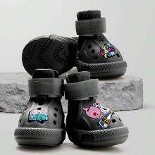 Dog Shoes Hot Pavement, Non - Slip Waterproof Breathable Easy To Clean Put On And Take Off Dog Boots, Paw Protector Hot Summer Roads Winter Snow Black, Size 9: 2.76 Inchx3.35 InchL* - màu đen + Kích thước 9: (2,76"x3,35") (Chiều rộng*Chiều dài) - Xem 5