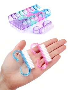 50pcs/Pack Small Nail Brushes, Cleaning Brushes For Removing Dust And Dirt On Nails, Multi-Functional Nail Care Brushes - Multicolor - View 8