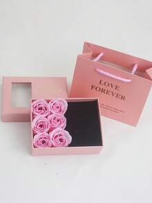 6pcs Rose Bouquet Fantasy Gift Box Set (Butterfly Theme), Includes Red, Black, Pink Paper Jewelry Boxes, Suitable For Valentine's Day, New Year And Other Holidays - Multicolor - View 14