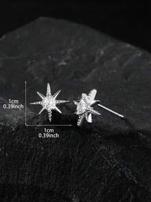 Bộ 2 bông tai hình thánh giá đính đá Zirconia thời trang, bông tai hình ngôi sao bốn cánh và tám cánh tinh tế, thích hợp làm quà tặng Ngày của Cha, quà tặng trong các buổi lễ tôn giáo, quà Giáng sinh, quà Năm mới, quà Ngày Valentine. - Nhiều màu - Xem 21