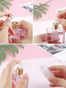 2pcs Portable Perfume Refilling Tools, Fragrance Sample Spray Pump Dispenser