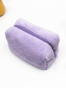 1 件装毛绒化妆包，女孩适用 - 多功能旅行收纳包，可装化妆品、首饰和洗漱用品 | 波西米亚风圣诞礼物，冬季生日礼物 - 彩色 - 查看 14