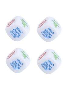 家务骰子套装，趣味成人游戏，情侣新奇玩具，随机任务，完美适用于节日、生日、婚礼、房间装饰、家居装饰、派对用品，送给他的礼物，男友，家人，妈妈，节日居家必备，趣味礼物 - 彩色 - 查看 3