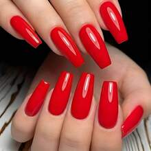 7.5ml Classic True Red Gel Nail Polish No.059, Bright Sexy Red Color, Best For Christmas Valentine's Wedding Nails - Red - View 3