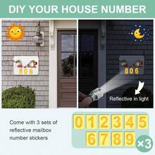 Wall-Mount Mailbox With Flag Large Capacity Mailboxes For Outside House With Planter 3 Sets Of 0-9 Mailbox Number Stickers Gaanized Steel Rust-Proof Post Box Metal Mail Box White - White - View 4