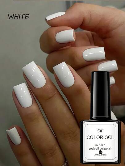 1 Flasche Y2K Nagel-Gel-Lack, weiße Farbe, UV/LED Abweichgel-Nagellack, geeignet für DIY Nagelstudio, Heimmaniküre, Urlaubsgeschenke, französische Maniküre, Weihnachtsnägel, Nail Art DIY Salon Geschenke, Halloween Nagel Geschenk