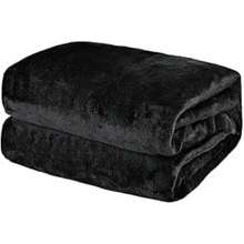 Matrimonial King Size Ultrasuave 400GSM Frazada de Franela Manta Individual Frazada Cómoda y Calientita Cobijas Calientitas Cobertores para Cama Sofá Dormitorio Oficina Viaje ()(Color Negra Matrimonial(200*230cm)) - Multicolor - Ver 2