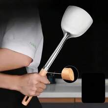 1 Stück/4 Stück Silber Kochset, Edelstahl Kochtopf Spatel Löffel, Bratpfanne Spatel Set, Küchenhelfer & Zubehör, geeignet zum Kochen, Backen, Braten - Verschiedenfarbig - Übersicht 3