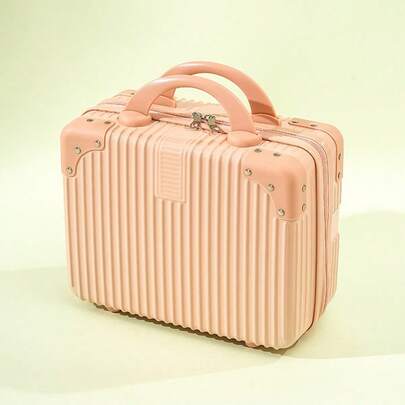 A Large-Capacity Classic And Fashionable Double-Layer Portable Waterproof And Oil-Proof Portable Cosmetic Bag, With The Functions Of Cosmetic Bag, Wash Bag And Fashionable Skin Care Bag, With High-End And Atmospheric Appearance, Double-Layer Storage Design For Easy Finishing, Suitable For Home Storage And Outdoor Carrying. Cosmetic Bag, Cosmetic Storage Bag, Cosmetic Box, Travel Wash Bag, Cosmetic Bag, Travel Essentials