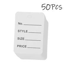 50/200/500pcs Handwritten Price Tags, Suitable For Clothing, Shoes, Hats, Jewelry Price Tag Cards - Multicolor - View 13