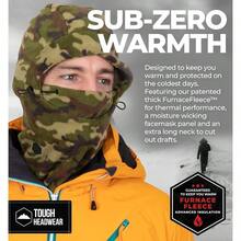 Balaclava Ski Mask - Winter Face Mask Cover for Extreme Cold Weather - Heavyweight Fleece Hood Snow Gear for Men and Women - Verde - Ver 2