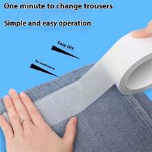 1 Roll Pants Hem Shortening Tool No Sewing No Ironing Fixed Stickers Self-Adhesive Pants Leg Stickers Clip Hem Buckle Too Long Adjustment - Multicolor - View 3