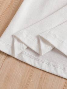 Áo thun tay ngắn cổ polo họa tiết gấu dễ thương dành cho bé gái mùa hè - trắng - Xem 6