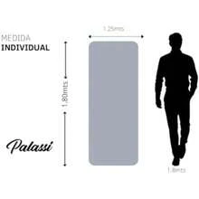 PALASSI de Flannel Raya Ancha, Frazada Suave y Caliente para Cama o Sofa, Distintos Colores y Tamaños Disponibles, Manta con Fíbras Premium de Poliéster. (, )(Gris Oscuro Individual) - Multicolor - Ver 4