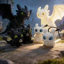 How to Train Your Dragon 1pc Toothless Night Fury Bubble Blower Keychain, Creative Backpack Pendant, Cute Collectible Figurine - Multicolor - View 2