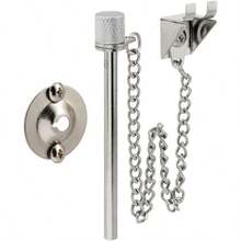 Defender Security U 9858 Sliding Patio Door Lock Pin 2-5 8-Inch Chrome Finish - como en la foto - Ver 5