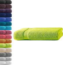2 X Shower Towels + 2 X Hand Towels, Petrol, 100% Cotton Terry Towelling, Oeko-Tex ®   Standard 100, 500 G/M² - Apple Green - View 12