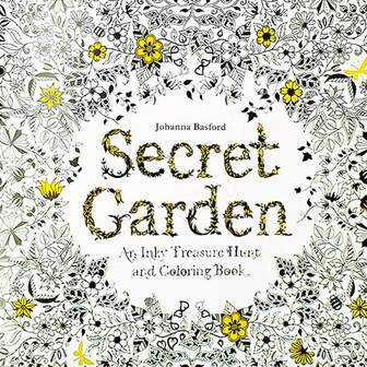 1pc Secret Garden Coloring Book With Colored Pencils, Doodle And Painting Book