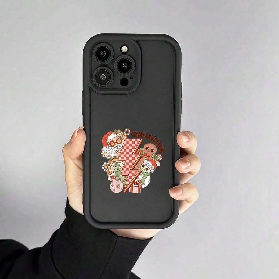 Escalera Tianyan: Regalo personalizado para amigos, simple y adecuado para iPhone 16/16E/16 Pro/16 Plus/16 Pro Max/15/15 Pro/15 Plus/15 Pro Max/14/14 Plus/14 Pro/14 Pro Max/13/13 Pro/13 Pro Max/13 Mini/12/12 Pro/12 Pro Max/12 Mini/11/11 Pro/11 Pro Max/X/XS/XR/XSMAX. Protección integral, antideslizante y anticaída, carcasa suave de TPU, serie de colores dopamina, diseño minimalista coreano, con diseño de protección completa, suave y minimalista, adecuado tanto para hombres como para mujeres. - Negro - Ver 1